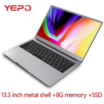노트북 13.3인치 금속 케이스 n4100 쿼드 코어 8g ram 512gb 256gb 128gb ssd ips 화면 win10 울트라북, 8g 램 256g ssd