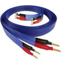 nordost blue Heaven 스피커 케이블 은도금 ofc 라우드스피커 와이어 플랫 hifi 오디오 케이블 audiophile 코드 for 증폭기 dvd cd, 바나나에 스페이드, 1m