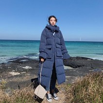 면 롱 패딩