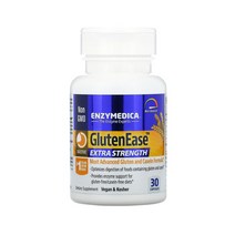 Enzymedica 엔자이메디카 GlutenEase 글루텐이즈 엑스트라 스트렝스 30 캡슐 아밀라아제 글루코아밀라아제 프로테아제 함유