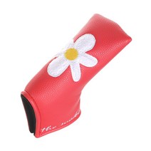 [더메이크] 로사 일자 퍼터커버 골프커버 헤드커버, 코랄(핫)핑크