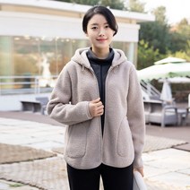 엄마옷 모슬린 뽀글이 후드 누빔점퍼 JP211190마담 미시옷 50대 중년여성의류 60대 엄마옷 빅사이즈 할머니옷 여성옷