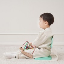 쿠션체어 유아좌식의자 아기의자 바른자세, 쿠션체어_아이보리