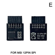 고속커넥터 tpm2.0모듈 20Pin LPC 암호화 보안 원격 카드 Windows 11 12에서, MSI용 12핀 SPI