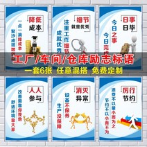 규장제도카드 특종 설치함 시설 관리 작업장 생산 위 벽 창고 기업 슬로건 소방 감독 방화 전력소비 조작 2670163881, 40x60cm, WHX09 한세트 6장