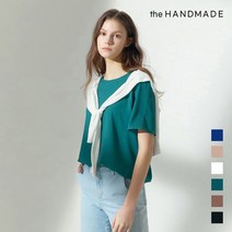 더핸드메이드 썸머 실키 데일리 티블라우스