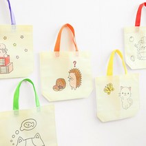 민화샵 부직포가방 만들기세트 그림그리기 색칠공부, 묘접도