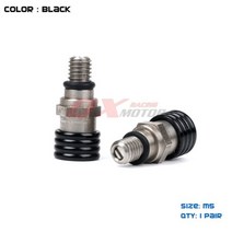 모터크로스 M5 * 08cm 포크 에어 블리더 릴리프 밸브 YZ YZF YZ85 YZ125 YZ250 YZ250F YZ450F WR250F WR450F 더트 바이크 오토바이, Black