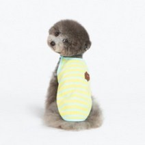 라인프렌즈 브라운 퐁퐁 민소매 강아지옷 (S-L) M