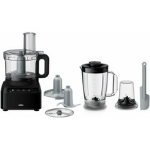 독일 브라운 푸드프로세서 세트 1.2L 스테인레스 800W ‎FP 3132 BK