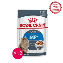 로얄캐닌 울트라 라이트 고양이사료, 85g, 12개입