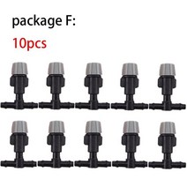 비닐하우스 미니비닐하우스 텃밭 베란다비닐하우스 틔운 10 개 1/4 "정원 관개 행잉 안개 스프링클러, 06 package F