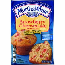 Martha White 애플 사이다 맛 머핀 믹스 198.4g(7온스) (12개 팩), Strawberry Cheesecake, 198.4g