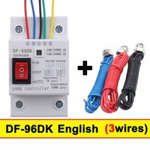 차량용 센서 DF-96D 자동 수위 컨트롤러 펌프 Cistern 액체 스위치 220V Din 레일 제어, 04 96DK English 3 wires