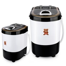 휴앤봇 미니세탁기 소형 헹굼 아기옷 속옷 양말 1인용 원룸 2.5kg 3kg 모음, HS-MW3150G, 화이트