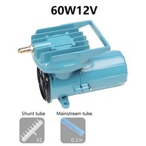 Nissen DC 산소 펌프 어항 휴대용 에어레이터 수족관 물고기 양식 공기 60W 12V, 01 12V