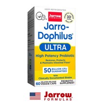 Jarrow Formulas 자로우 도피러스 울트라 500억 유산균 60 베지캡슐