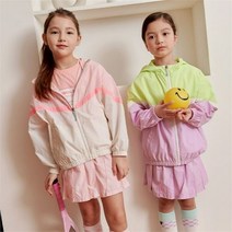 로엠걸즈 SH02 절개배색 바람막이(핑크) RGJA23S2C