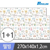 1+1 뽀로로숫자놀이 웰빙 놀이방매트 270x140x1.2cm