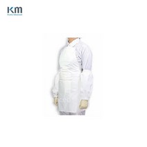 방진복앞치마 클린복 크린복 클린룸용품 cleanroom 작업용 (화이트 스카이블루 택1) _HIKT, 색상_화이트
