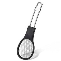 스테인레스 스틸 발 껍질 파일 페디큐어 캘러스 제거 스크러버 키트 습식 및 건식 발을위한 죽은 하드 스킨, 한개옵션1, 01 Black