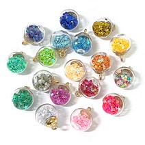 (주)아트인 스팽글 유리볼 팬던트(랜덤 10개)