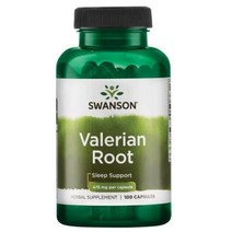 스완슨 발레리안 루트 475mg 캡슐, 100개입, 1개