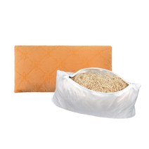 그린라이프 편백 향 베개(중) 황토염색-단색 누빔커버