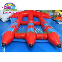 플라잉피쉬보트플라잉보드플라잉보트바나나보트물놀이보트바나나고무보트고무보트플라잉피쉬보드 6 인용 공기 주입식 플라잉 피쉬 수상 스포츠 장비 바나나 보트 튜브