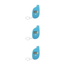 1/2/3/5 타이어 공기 압력 게이지 0-10BAR LCD 디지털 전자 키 체인 미터 수리 감지기 테스터 자동차 오토, 02 Blue 3PCS