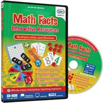 Didax Math Facts 인터랙티브 리소스 곱셈 및 나눗셈 소프트웨어 CD 화이트보드용