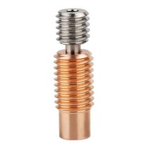 Yunbotong V6 Bi Metal Heatbreak 업그레이드 바이메탈 히트 브레이크 티타늄 합금 도금 구리 목 E3D 볼케이노 핫엔드 프루사 I3 MK3MK3S 1.75mm, V6 Bi-metal heatbreak