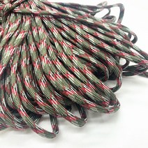 DIY 공예용품 장식품 폼폼 리본 5야드 4mm 멀티 컬러 파라 코드 550 낙하산 등산 끈 로프 밀 사양 유형 III, 10 10