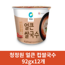 청정원 얼큰 컵쌀국수 92gx12개, 12개 1세트, 92g