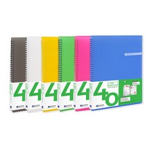 A4 이중 스프링 악보화일 40매 반투명 악보집 파일, 청색