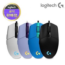 로지텍 G102 정품 게이밍 유선 마우스, 블랙