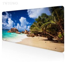 야자매트가격 열대 해변 팜 마우스 패드 XL 홈 HD Mousepad 슬립 사무실 천연 고무 카펫 컴퓨터 테이블 매, Size 900x400x2 mm, 04 4_07 Size 900x400x2 mm