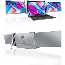 12인치 트리플 휴대용 모니터 FHD 1080P IPS 13.3~14인치 노트북 확장기에 적합