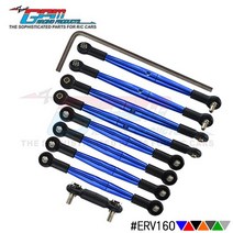 트랙사스서밋 합금 타이로드 세트 TRAXXAS 116 미니 E-REVO 서미트 ERV160 RC 자동차 부품, [05] 파란