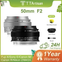TT artisan 아티산 TTArtisan 풀 프레임 수동 초점 프라임 인물 렌즈 소니 E 니콘 Z 캐논 M R M43 후지 X 라이카 leica 호환 시그마 L 마운트용 50m, L-마운트_Silver
