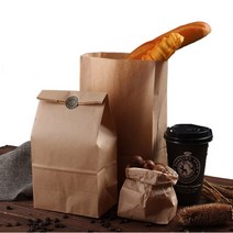 빵치킨테이크아웃 포장배달종이봉지 무지각대봉투, 대 - 브라운