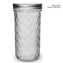 미르코리아 크리스탈 유리공병, 12개, 590ml