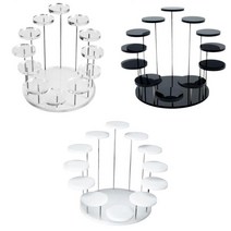 축하 웨딩을위한 케이크 스탠드 컵케익 스탠드 투명 + 블랙 + 화이트, 설명한대로, 설명한대로