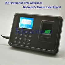 출퇴근지문인식기 출입통제시스템 지문인식출퇴근기록기 ssr 지문 시간 시계 레코더 auot 엑셀 보고서 시간 출석 직원 전자 지문 시간 출석, 백업 배터리 없음, 영국 플러그, 스페인의