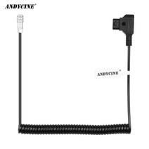 andycine-코일 d 탭 블랙 매직 포켓 시네마 카메라 용 4k6k 및 v 마운트 골드 마운트 배터리 bmpcc 4k6k weipu 전원 케이블
