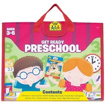 School Zone - Get Ready Preschool Learning Playset - Ages 3-5 Workbooks Flash Cards Write & Reuse