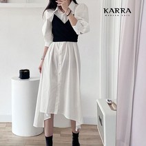 카라 KARRA 77까지 데이트플레어뷔스티에원피스 KB3SOP035C