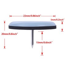 20 개갑 19222530mmtable 의자 발 슬라이더 가구 슬라이더 패드 캐비닛 소파 글라이드 바닥 보호기 가구 액세서리, 22mm