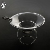 유리 차 여과기 차 여과기 큰 입 차 여과기 스테인레스 스틸 쿵푸 차 세트 다도 액세서리 차 필터 차 차 여과기, NONE, 색상 분류: 뱅어