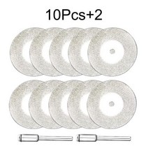 연마드릴 Dremel 공구 액세서리 미니 다이아몬드 커팅 디스크 로터 그라인딩 휠 회전 원, [07] 35mm, [02] 12pcs set